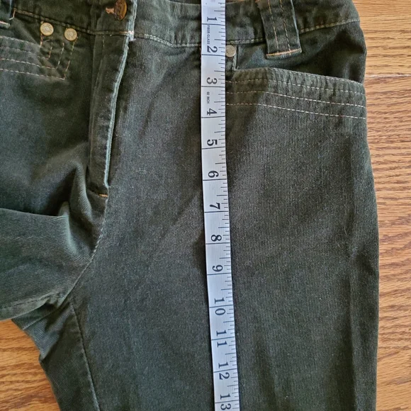 Tribal stretch corduroy bootcut dark green with stretch. Size 6. - Picture 7 of 8